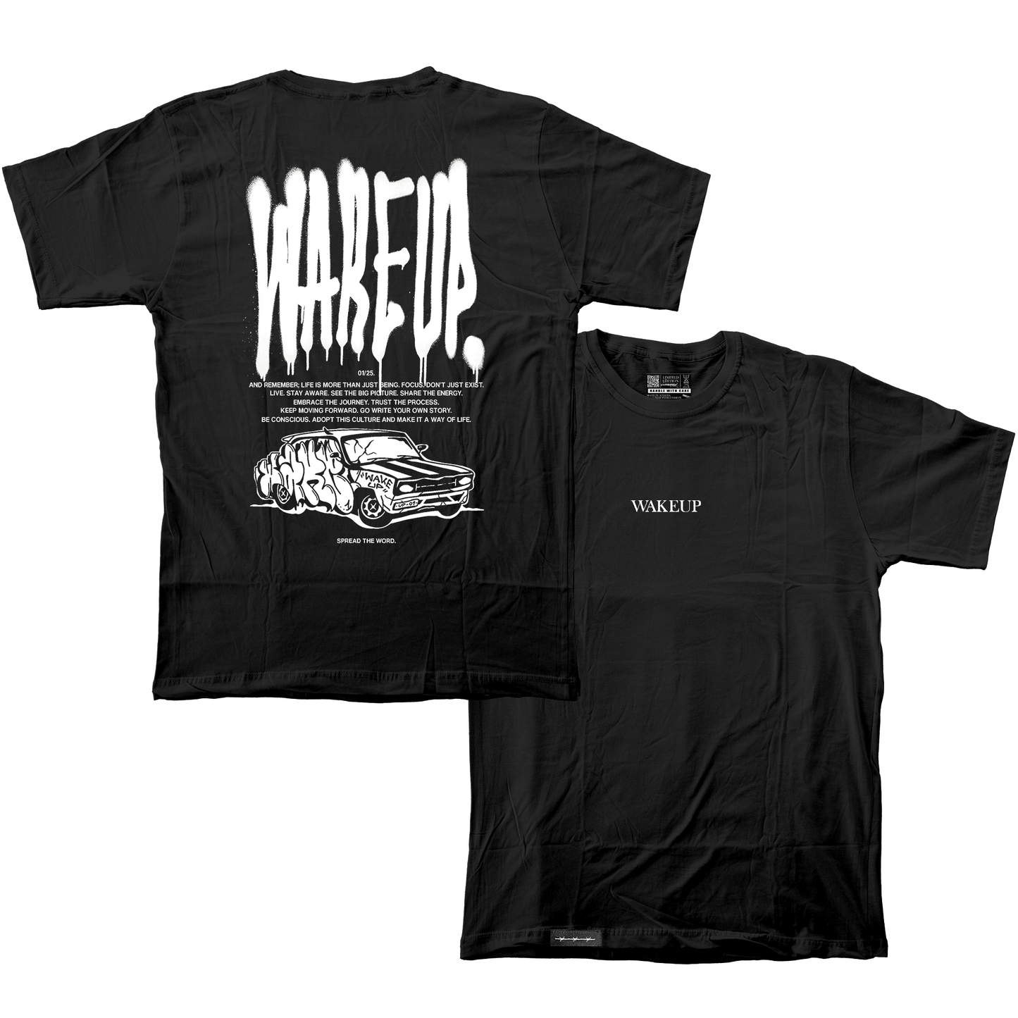 WAKEUP TAG T-SHIRT (3 colors)