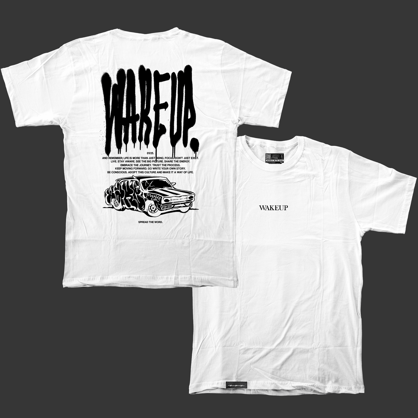 WAKEUP TAG T-SHIRT (3 colors)