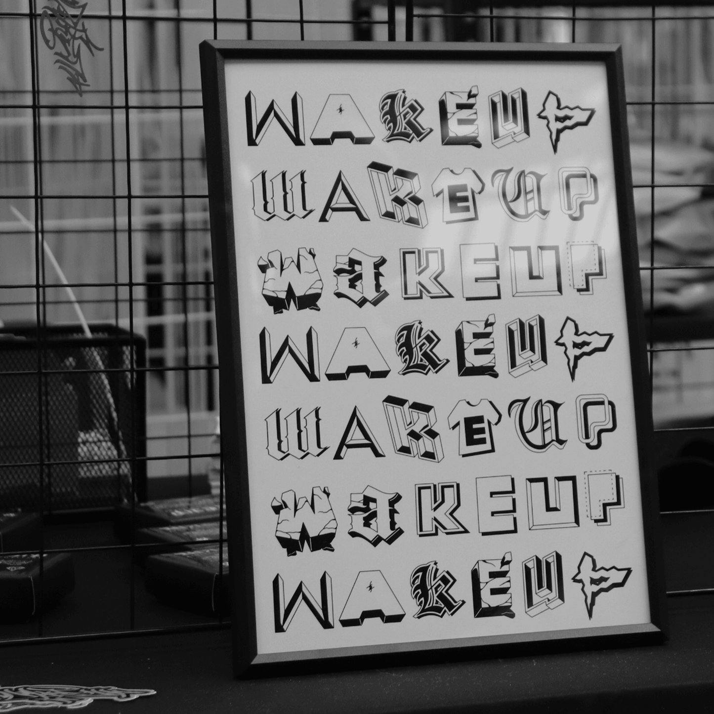'LETTERS ART PRINT'