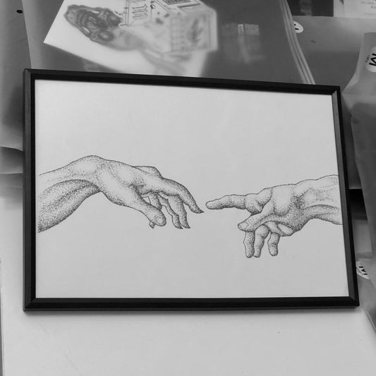 'CREAZIONE DI ADAMO ART PRINT'