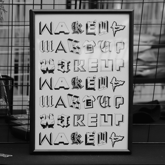 'LETTERS ART PRINT'
