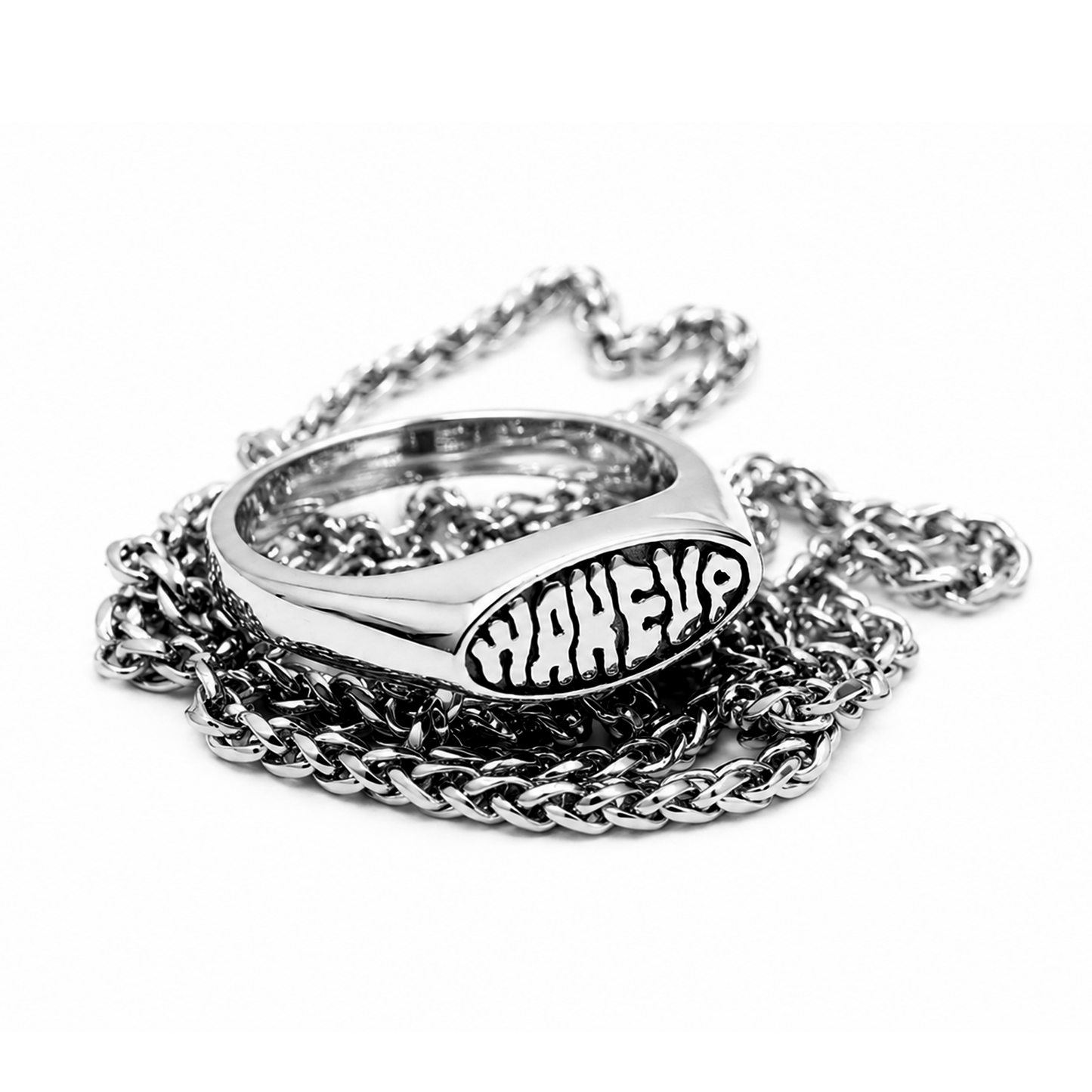 WAKEUP LOGO RING / JEWEL (2 in 1)